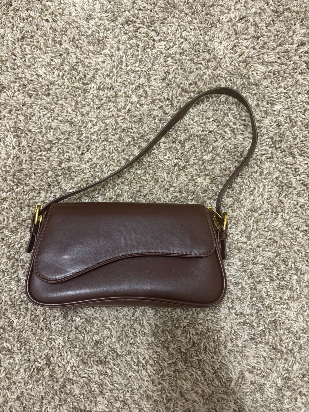 Dark brown shoulder bag